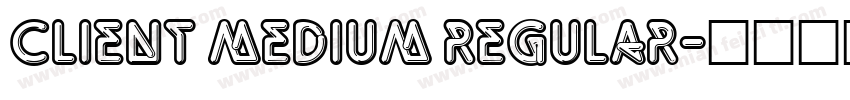 Client Medium Regular字体转换